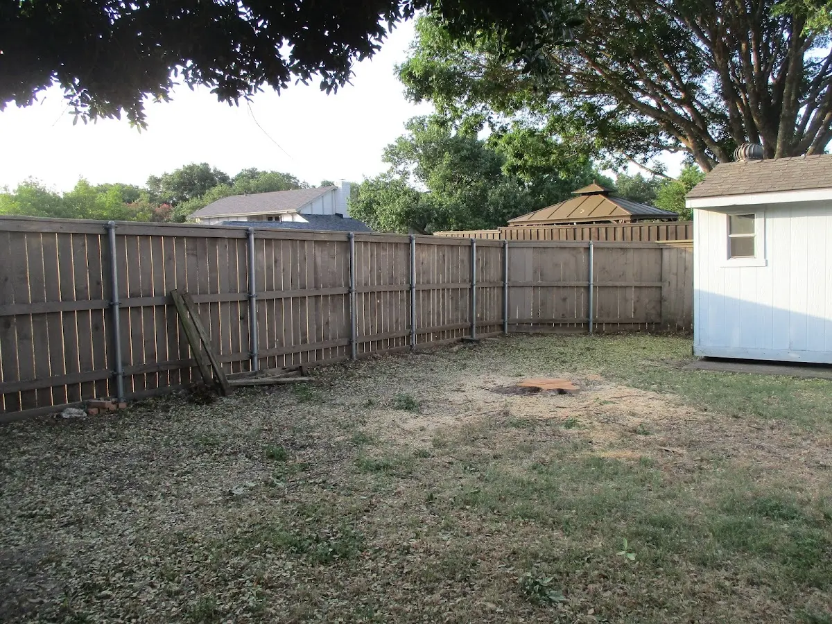 Cleared yard after professional tree removal in Weatherly